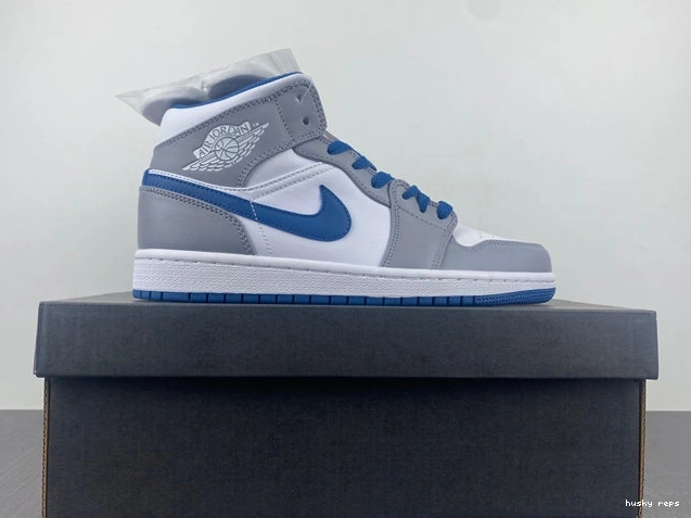 Cheap Husky Blue Cement Mid DO8423- True 1 3690 Comfortable Jordan 1014